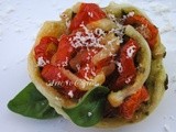 Torta di rose salata pomodoro e pesto