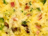 Ham, Cheese, Broccoli + Mushroom Frittata {#Keto}