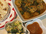 Aubergine, fenugreek and dumplings curry – Ringna, methi ne muthiya nu shak