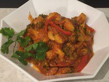 Cauliflower and Broccoli Curry with Cashew Nuts