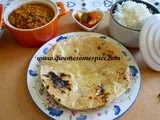 Corn and wheat flour chapatis (Indian bread)