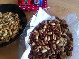 Dry Roast Nuts: Cashews and Peanuts