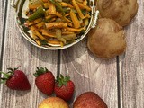 Farari Sambharo ( Stir fry sweet potatoes and chilies)
