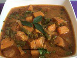Sweet Potato and Green Bean Curry in a coconut sauce