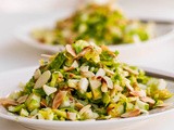 Brussels Sprouts Salad with Apples and Almonds