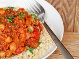 Eggplant Ragout with Tomatoes and Chickpeas {Gluten- Free, Vegan}