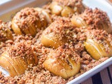 Hasselback Baked Apples with Walnuts and Honey {gf, df}