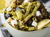 Mediterranean Vegan Pasta Salad {Gluten Free}