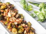 Vegan Pesto Roasted Brussels Sprouts {gf}