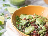 Vegan Winter Salad with Rice and Cilantro Tahini Sauce {gf} + a $700 Amazon Giveaway