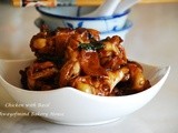 Braised Chicken with Basil (三杯鸡 aka 九层塔焖鸡）