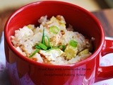 Fried Rice with Salmon and Bacon