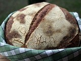 L'indispensabile profumo di pane fresco: pagnotta con farina integrale macinata a pietra all'85% di idratazione