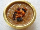 Aval / Red Rice Flakes Payasam  With Jaggery | Payasam Recipe