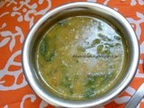 Masoor Dal in Spinach | Protein packed recipe | Gravy for Rice
