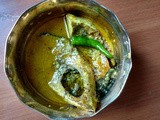 Bhapa Ilish - Bengali style steamed Hilsa with mustard sauce and yogurt