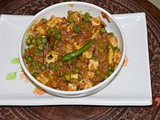 Matar Paneer - Cottage cheese with green peas Indian curry