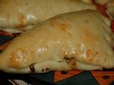Calzones with mushroom and cheese filling