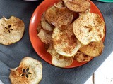 Apple Chips Sprinkled With Homemade Pumpkin Pie Spice