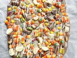 Halloween Candy Explosion Chocolate Bark