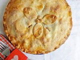 Rhubarb Apple and Strawberry Pie