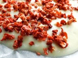Strawberries and Cream White Chocolate Bark