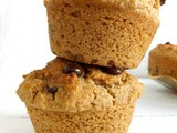 Whole Wheat Chocolate Chip Peanut Butter Muffins