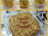 Crumble Peach Cheesecake