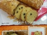Raisin & Cranberry Bread