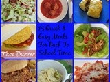 15 Quick and Easy Meals