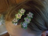 Better Pictures of Hair Flowers i made