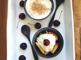 Easy nectarine & yoghurt dessert