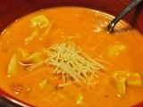 Creamy Tomato Chicken Tortellini Soup - Crazy Cooking Challenge