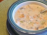Hunk of Meat Monday: Crock Pot Creamy Chicken & Wild Rice Soup