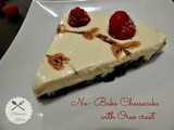 No Bake Cheesecake with Oreo crust