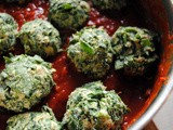No (horse)meat: Spinach and Ricotta Balls with Homemade Oven Fries