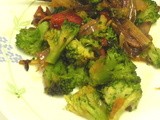 Broccoli & Shallots with Browned Almonds