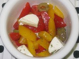 Pepper, Olive, and Mozzarella Salad