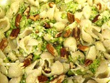 Shells with Feta, Broccoli and Pecans