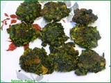 Spinach Pakura eith Mango Chutney