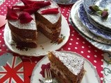 Rhubarb, Strawberry and Rose Cakes