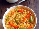 Capsicum Rice Recipe | Capsicum Masala Rice