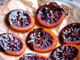 Candied Blood Orange Slices with Dark Chocolate