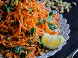 Carrot Salad with Coriander Vinaigrette and Pistachios