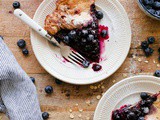 Gluten Free Dutch Baby with Blueberry Maple Syrup
