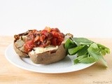 “Italian Style” Black Beans & Twice-Baked Potatoes