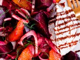 Roasted Beet Salad with Fennel, Orange, and Whipped Ricotta