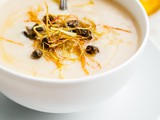 Simple Cauliflower Soup with Frizzled Leeks and Capers