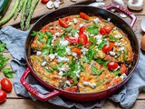 Easy Vegetable Frittata Recipe (With Eggs And Asparagus)