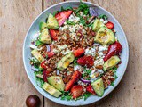 Strawberry Avocado Salad With Feta And Arugula – Recipe Video